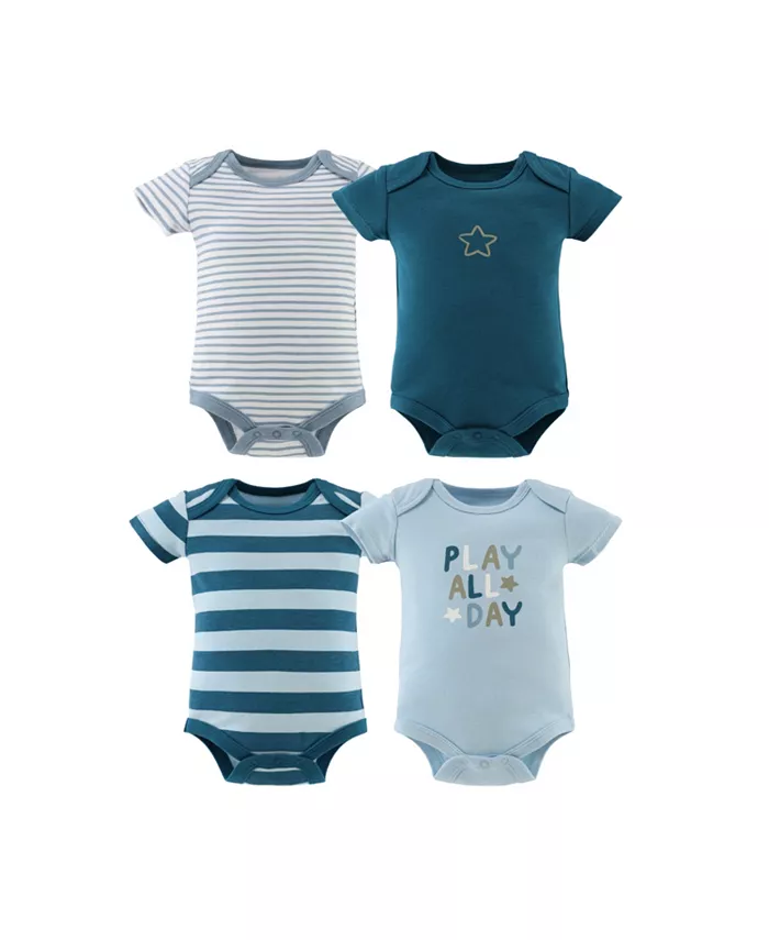 Боди для мальчиков с коротким рукавом из хлопка, Star Stripe The Peanutshell, синий
Боди для мальчиков с коротким рукавом из хлопка, Star Stripe The Peanutshell, синий