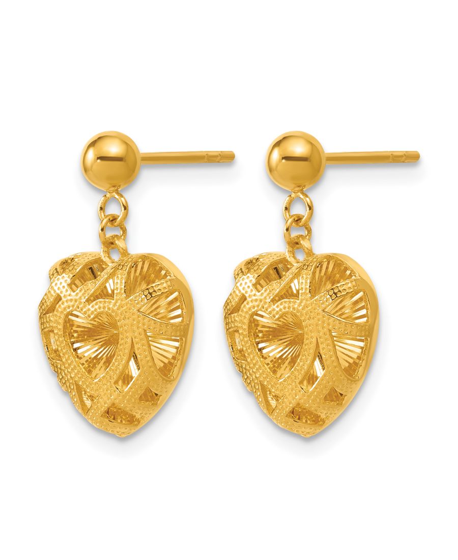Серьги-подвески в форме сердца, 24-каратное желтое золото Macy's, Yellow
Серьги-подвески в форме сердца, 24-каратное желтое золото Macy's, Yellow