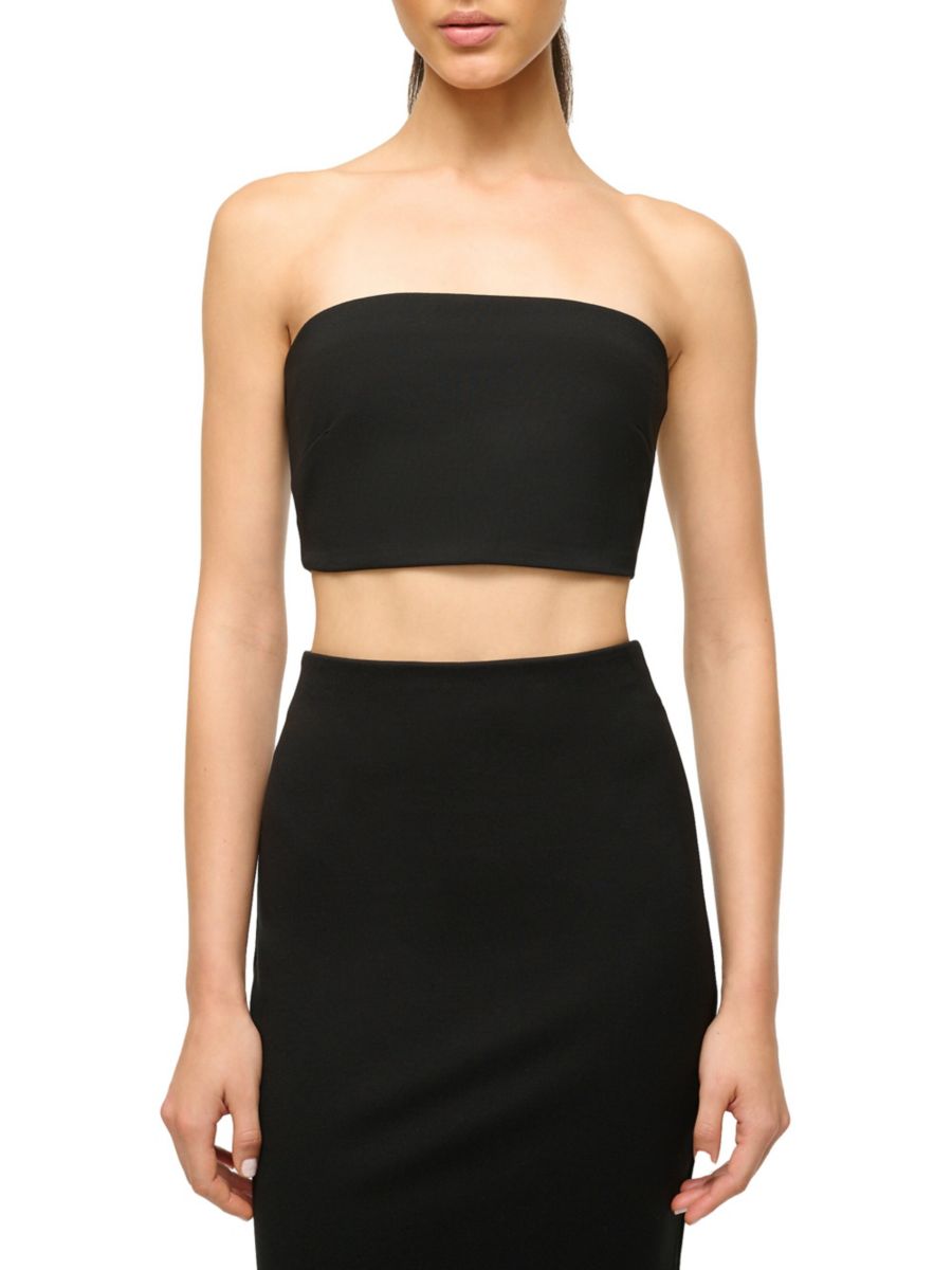 Укороченный топ-бандо Palladium на молнии Staud, черный
Укороченный топ-бандо Palladium на молнии Staud, черный