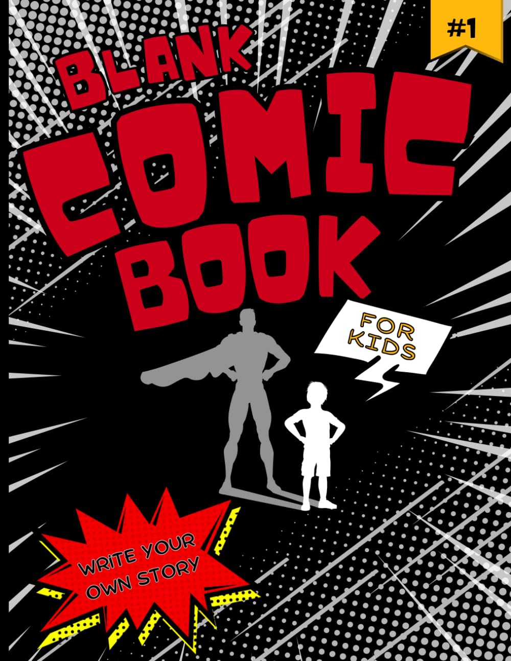 Blank Comic Book For Kids 6-12: With Graphic Novel Templates (Independently published)
Blank Comic Book For Kids 6-12: With Graphic Novel Templates (Independently published)