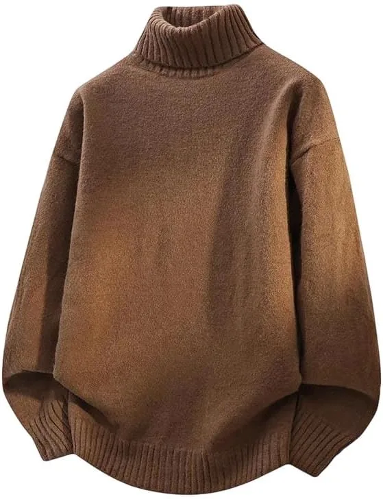 Мужской свитер оверсайз с воротником-стойкой
Мужской свитер оверсайз с воротником-стойкой