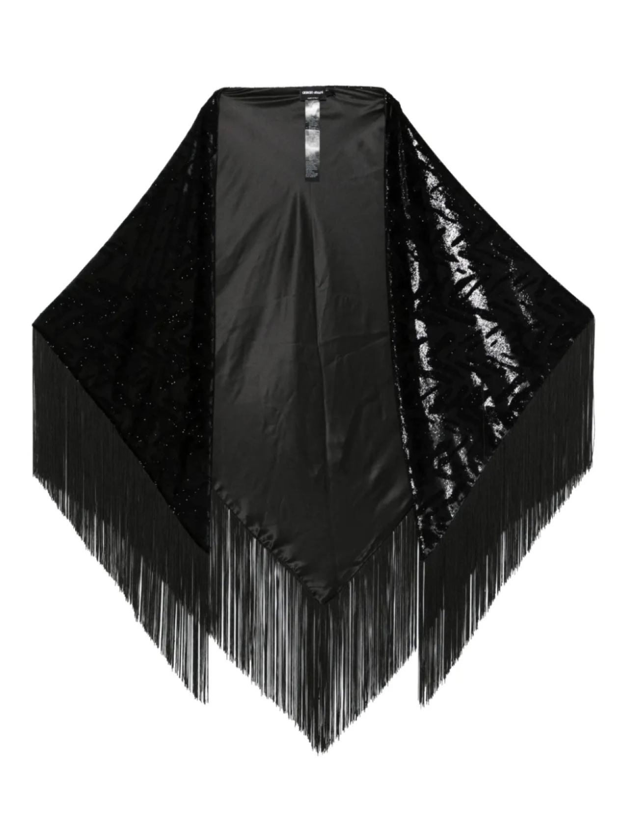 Шаль с бахромой Giorgio Armani, черный
Шаль с бахромой Giorgio Armani, черный