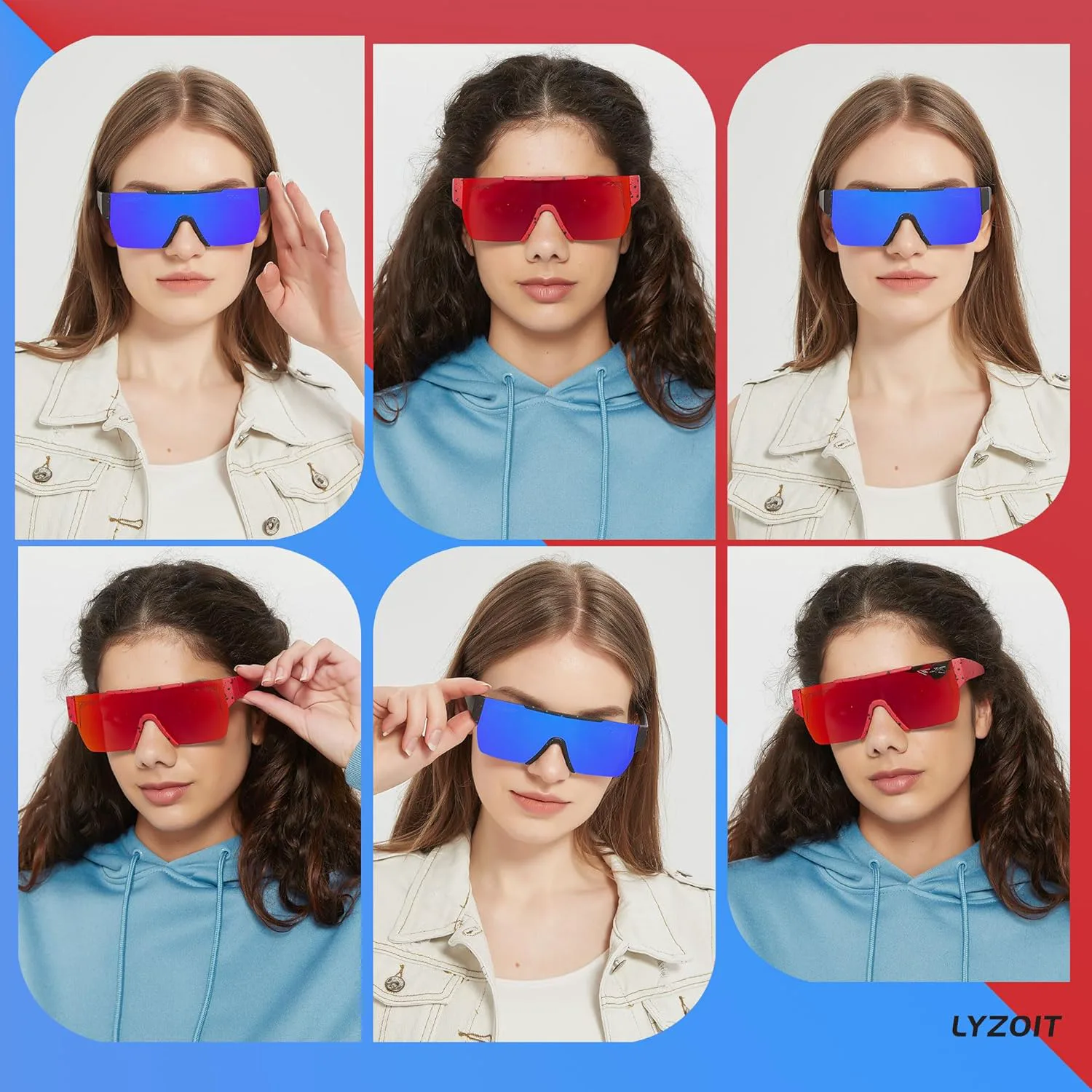 Солнцезащитные очки LYZOIT квадратной формы для женщин и мужчин, с плоской верхней частью, зеркальные, с защитой от УФ-излучения, (2pack Mirror) Red + Blue
Солнцезащитные очки LYZOIT квадратной формы для женщин и мужчин, с плоской верхней частью, зеркальные, с защитой от УФ-излучения, (2pack Mirror) Red + Blue