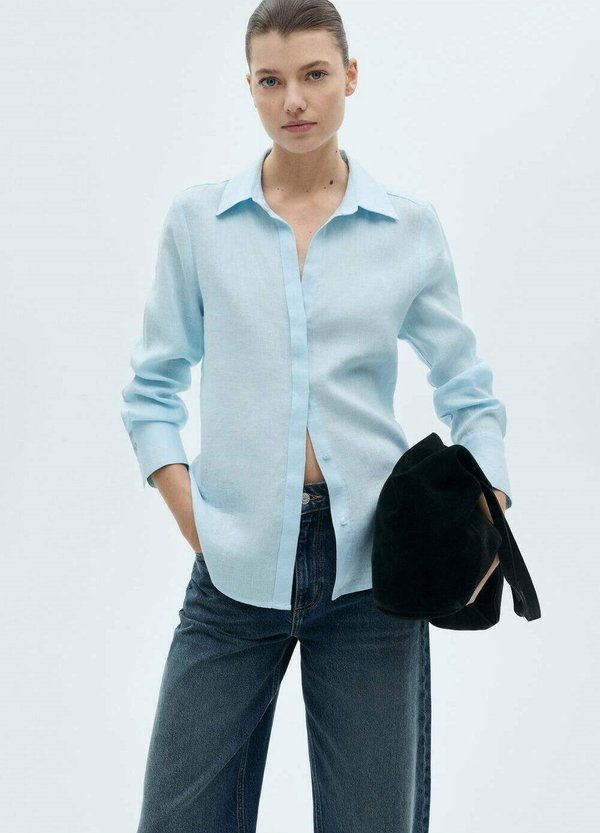 Блузка Mango, голубой
Блузка Mango, голубой