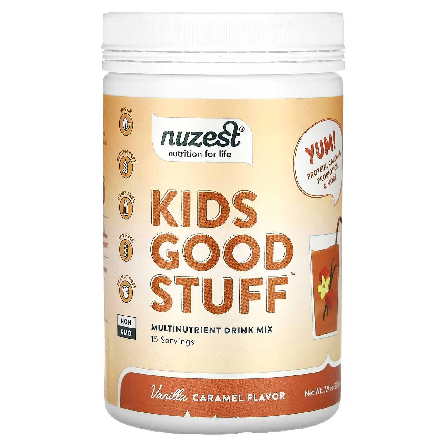 Мультипитательная смесь для напитков Kids Good Stuff с ванилью и карамелью, 7,9 унций (225 г) Nuzest
Мультипитательная смесь для напитков Kids Good Stuff с ванилью и карамелью, 7,9 унций (225 г) Nuzest