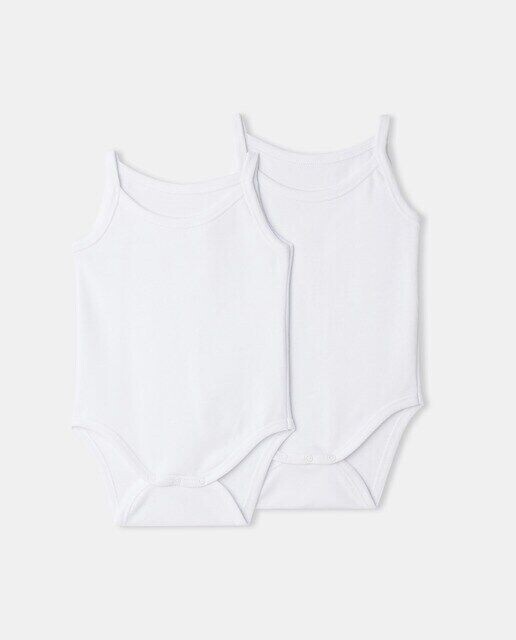 В упаковке 2 детских боди на бретелях Cotton Juice, белый
В упаковке 2 детских боди на бретелях Cotton Juice, белый