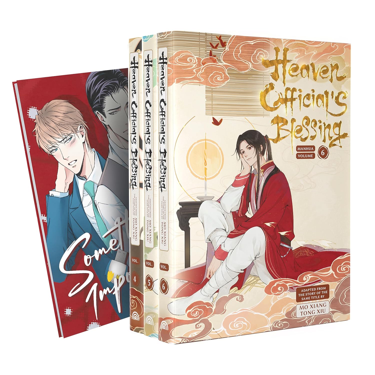 SPECIAL OFFER | Heaven Official's Blessing Vols. 4+5+6 & Something Important (Aloha Comics LLC)
SPECIAL OFFER | Heaven Official's Blessing Vols. 4+5+6 & Something Important (Aloha Comics LLC)