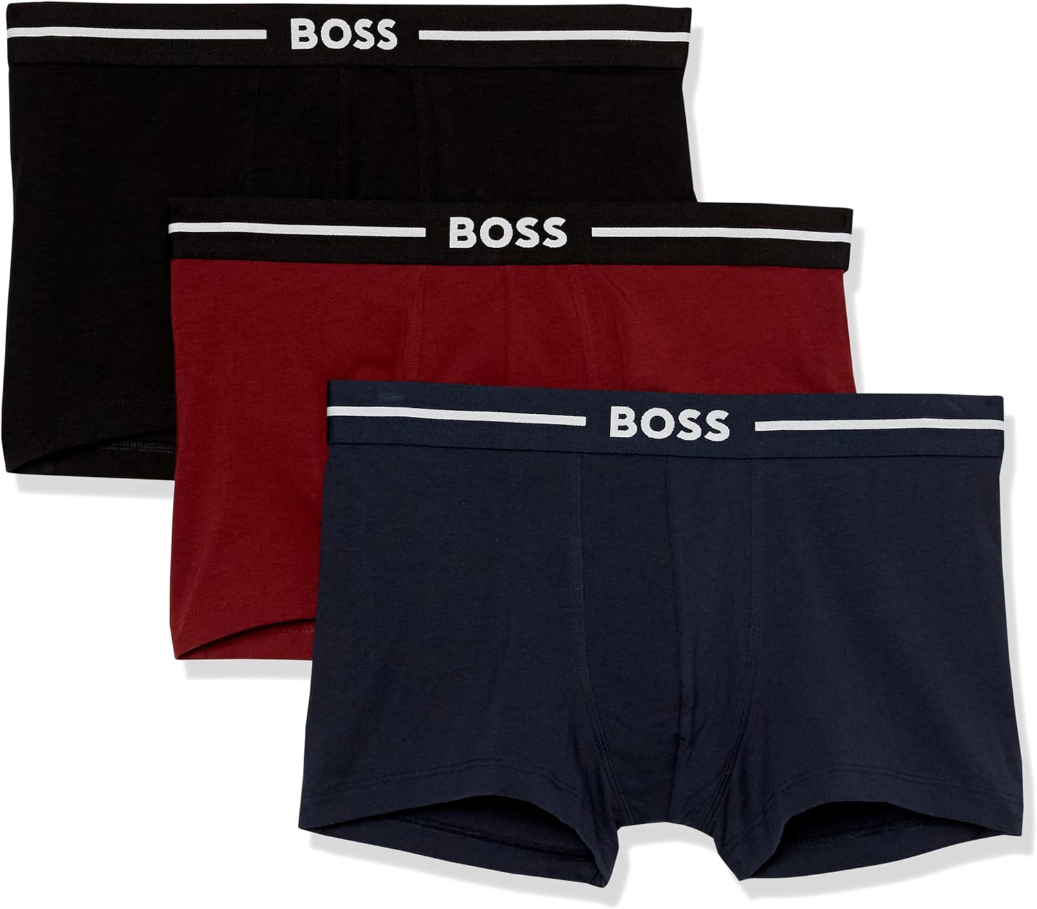 Мужские боксеры BOSS из трех ярких сумок в сезонной расцветке, Slate Blue, Cabernet Wine, Deep Black
Мужские боксеры BOSS из трех ярких сумок в сезонной расцветке, Slate Blue, Cabernet Wine, Deep Black