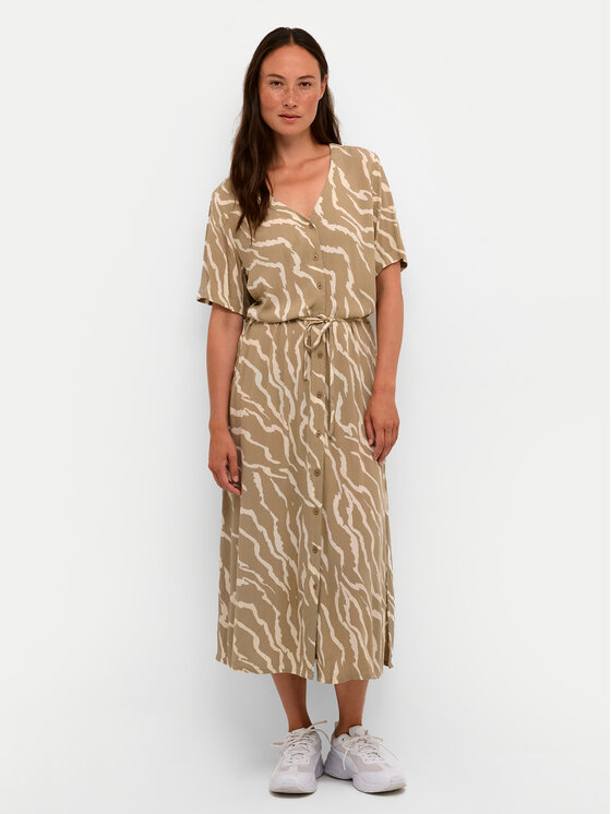 Платье-рубашка regular fit Tara 10507379 Kaffe, бежевый
Платье-рубашка regular fit Tara 10507379 Kaffe, бежевый