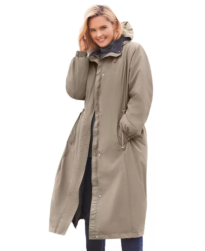 Длинная куртка с капюшоном Plus Size из таслона Woman Within, коричневый
Длинная куртка с капюшоном Plus Size из таслона Woman Within, коричневый