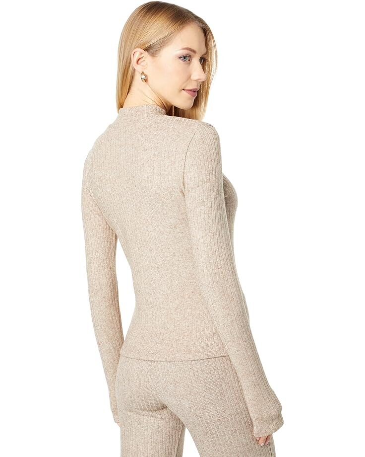 Топ Vince Long Sleeve Rib Mock Neck Top, цвет Heather Wheat
Топ Vince Long Sleeve Rib Mock Neck Top, цвет Heather Wheat