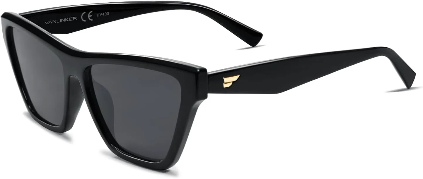 Солнцезащитные очки VANLINKER Retro Polarized Square для женщин, классические очки для вождения и активного отдыха, защита UV400, VL9856, C1-black Frame/Grey Lens
Солнцезащитные очки VANLINKER Retro Polarized Square для женщин, классические очки для вождения и активного отдыха, защита UV400, VL9856, C1-black Frame/Grey Lens