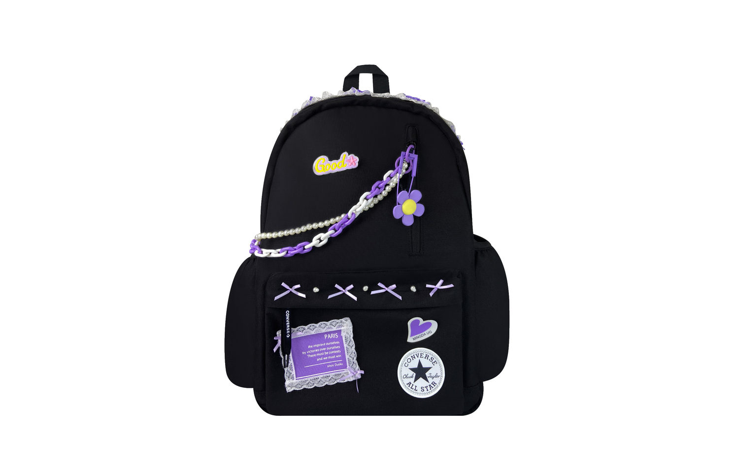 Converse Полиэстеровый рюкзак средний унисекс черный, Love for Lavender
Converse Полиэстеровый рюкзак средний унисекс черный, Love for Lavender