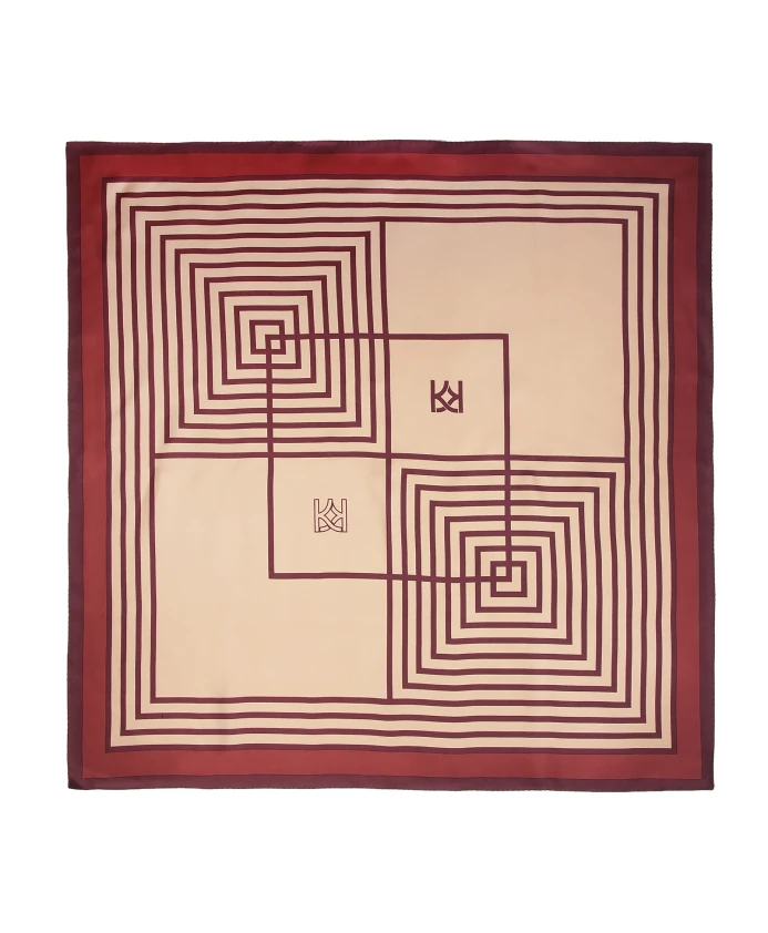 Элегантный шелковый шарф с геометрическим узором. Kazar, коричневый
Элегантный шелковый шарф с геометрическим узором. Kazar, коричневый