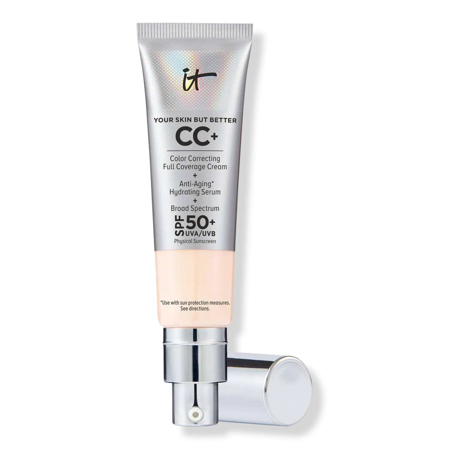 CC+ крем с SPF 50+ IT Cosmetics, Fair Beige (very fair with pink undertones)
CC+ крем с SPF 50+ IT Cosmetics, Fair Beige (very fair with pink undertones)