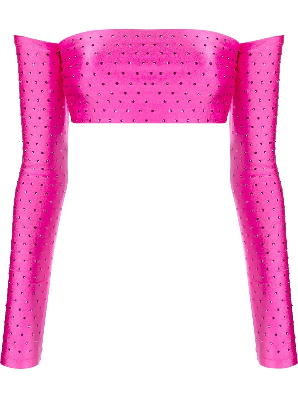Укороченный топ со стразами THE ANDAMANE, розовый
Укороченный топ со стразами THE ANDAMANE, розовый
