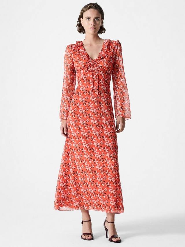 Платье Rebecca с V-образным вырезом и цветочным принтом French Connection, Flame Orange/Multi
Платье Rebecca с V-образным вырезом и цветочным принтом French Connection, Flame Orange/Multi