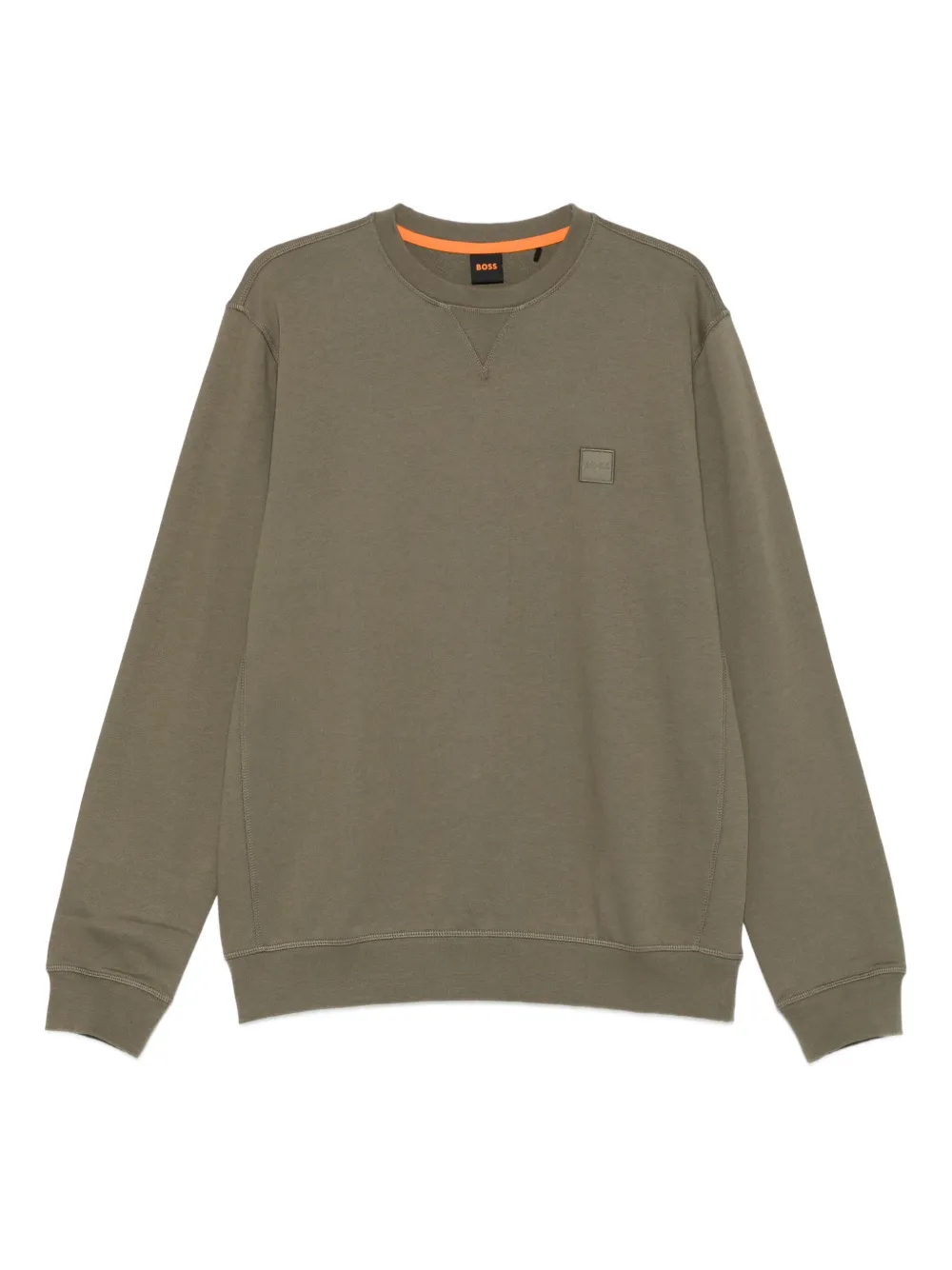 Свитер с круглым вырезом и нашивкой-логотипом BOSS, зеленый
Свитер с круглым вырезом и нашивкой-логотипом BOSS, зеленый