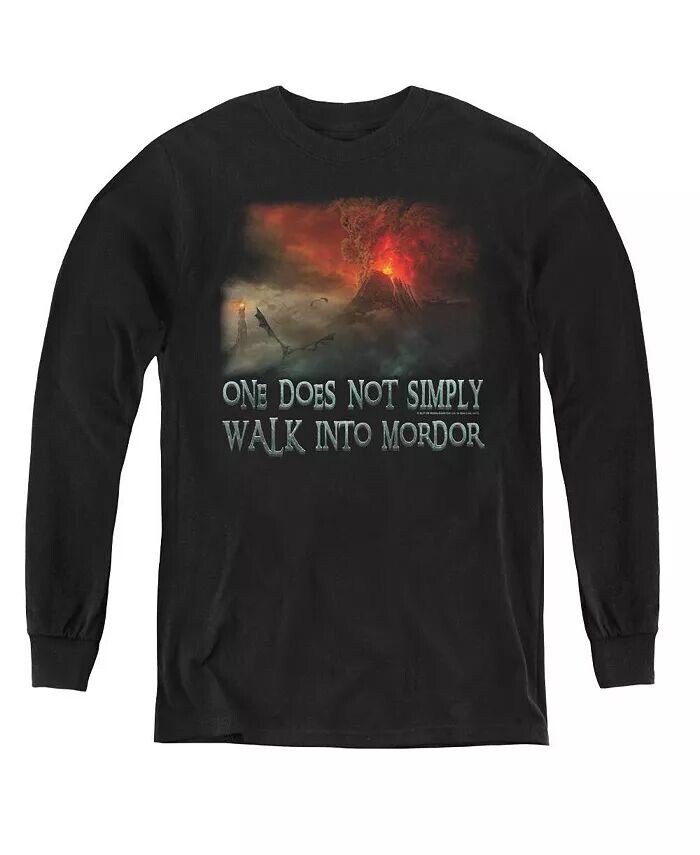 Свитшот с длинным рукавом для мальчиков и молодежи Walk In Mordor Lord Of The Rings, черный
Свитшот с длинным рукавом для мальчиков и молодежи Walk In Mordor Lord Of The Rings, черный