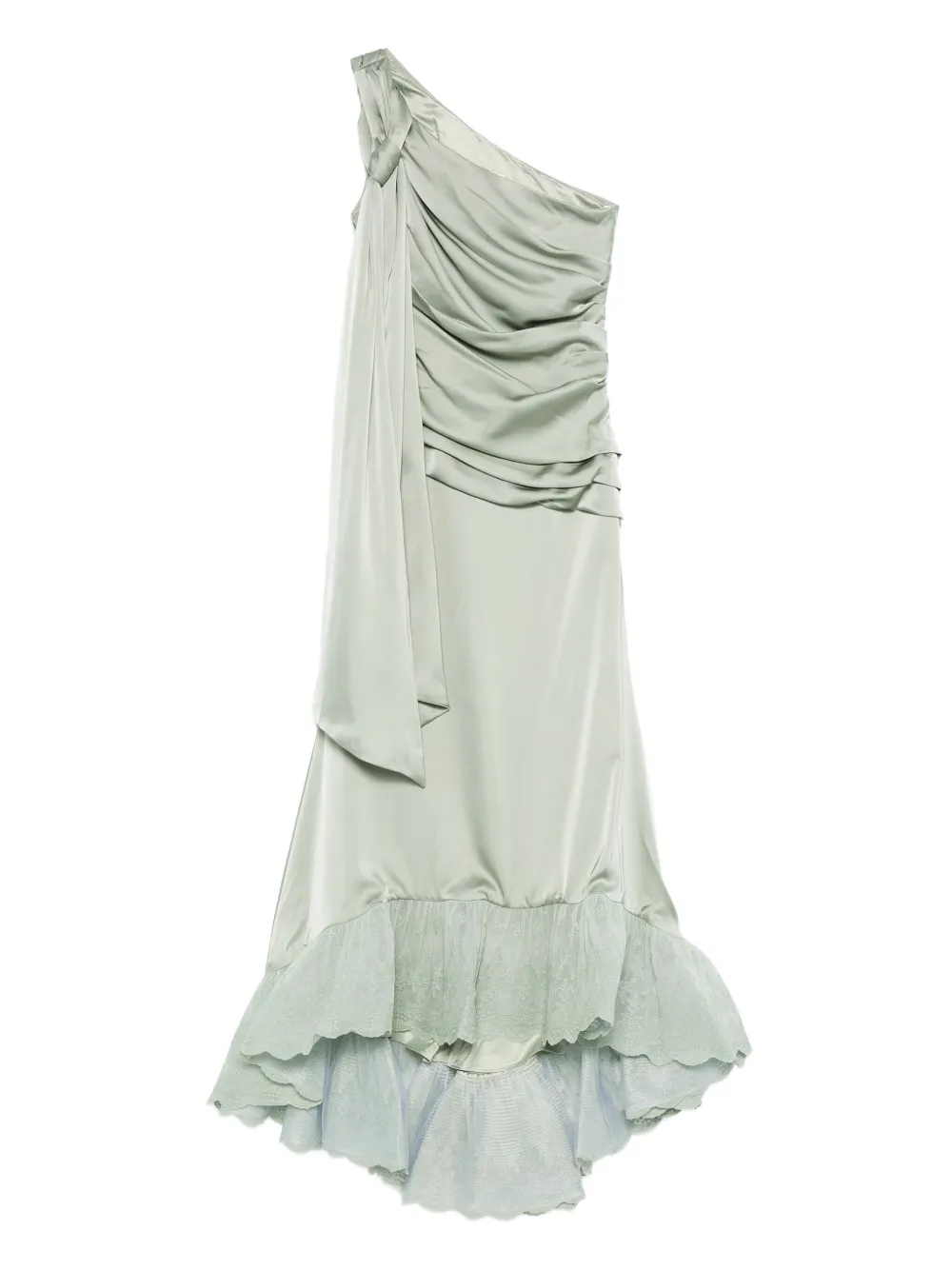 Платье на одно плечо с оборками MALINA, зеленый
Платье на одно плечо с оборками MALINA, зеленый