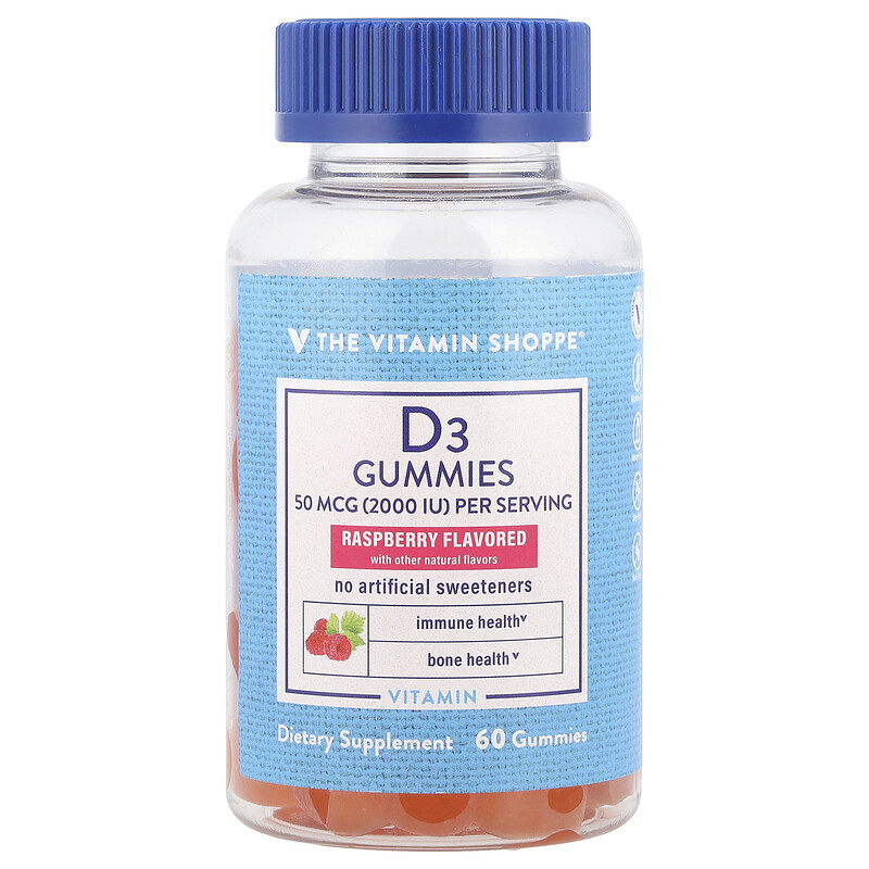 The Vitamin Shoppe, Жевательные мармеладки с витамином D3, малина, 50 мкг (2000 МЕ), 60 жевательных таблеток (25 мкг в жевательной мармеладке)
The Vitamin Shoppe, Жевательные мармеладки с витамином D3, малина, 50 мкг (2000 МЕ), 60 жевательных таблеток (25 мкг в жевательной мармеладке)