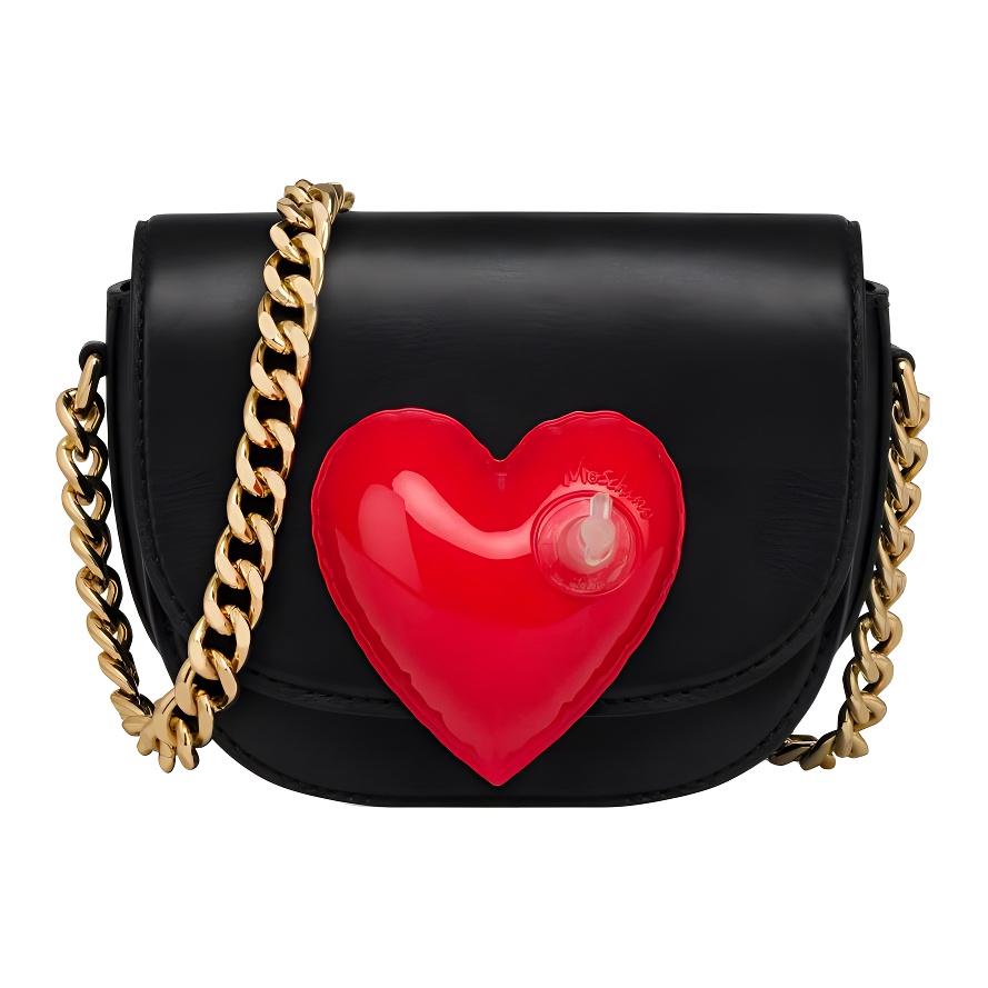 Кожаная сумка через плечо, женская черная MOSCHINO
Кожаная сумка через плечо, женская черная MOSCHINO