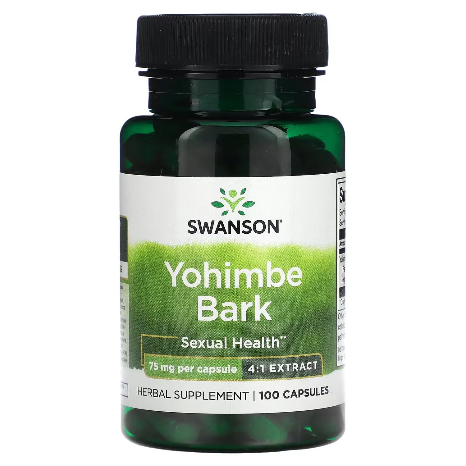 Кора Йохимбе, 75 мг, 100 капсул Swanson
Кора Йохимбе, 75 мг, 100 капсул Swanson