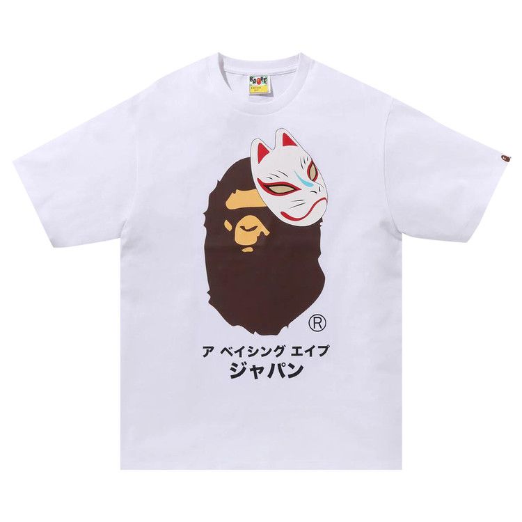 Футболка BAPE Japanese Fox Mask Tee, White
Футболка BAPE Japanese Fox Mask Tee, White