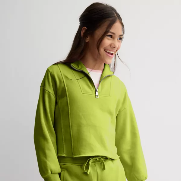 Свитер с застежкой-молнией на четверть длины для девочек 8-20 лет Eyeshadow, зеленый
Свитер с застежкой-молнией на четверть длины для девочек 8-20 лет Eyeshadow, зеленый