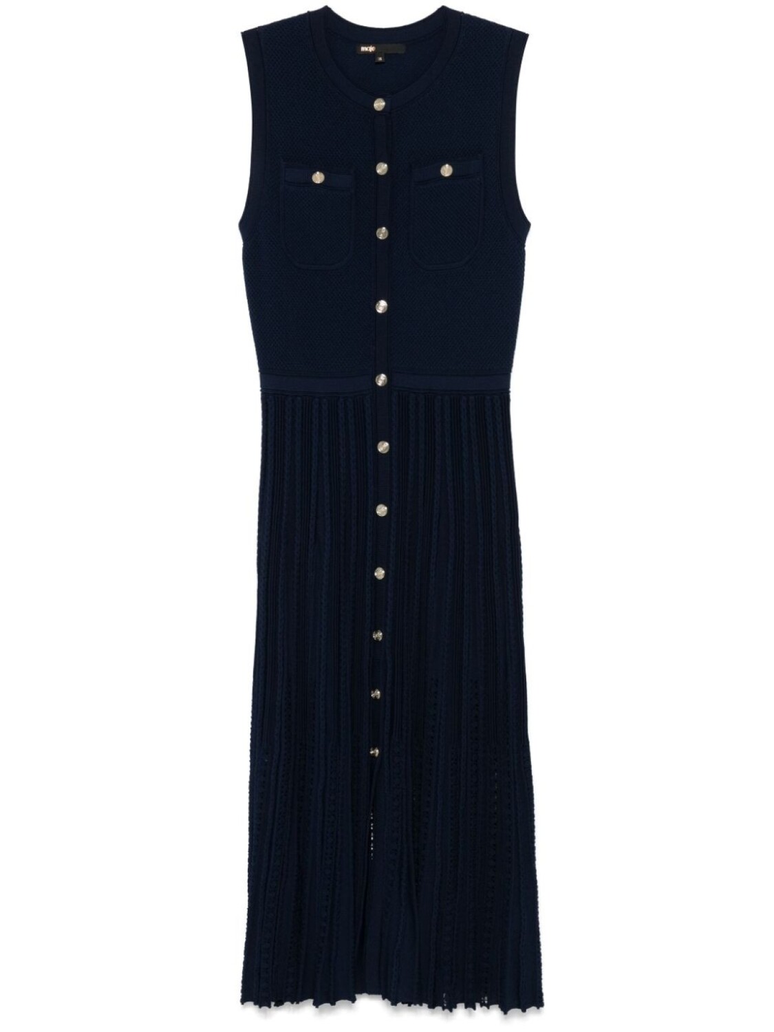 Maje трикотажное платье миди, синий 
Maje трикотажное платье миди, синий