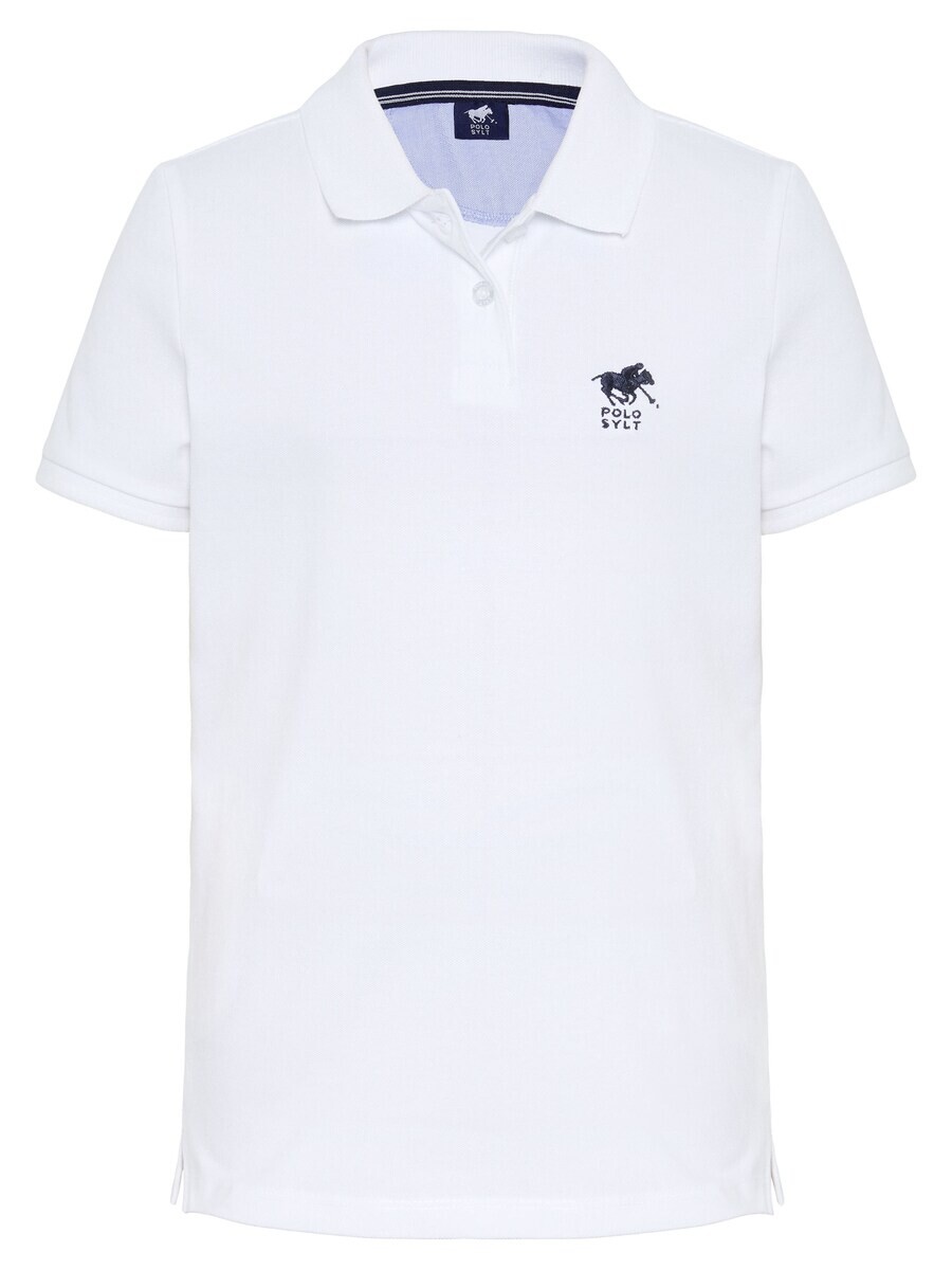 Футболка Polo Sylt Shirt im Basic-Look mit Label-Stitching, белый 
Футболка Polo Sylt Shirt im Basic-Look mit Label-Stitching, белый