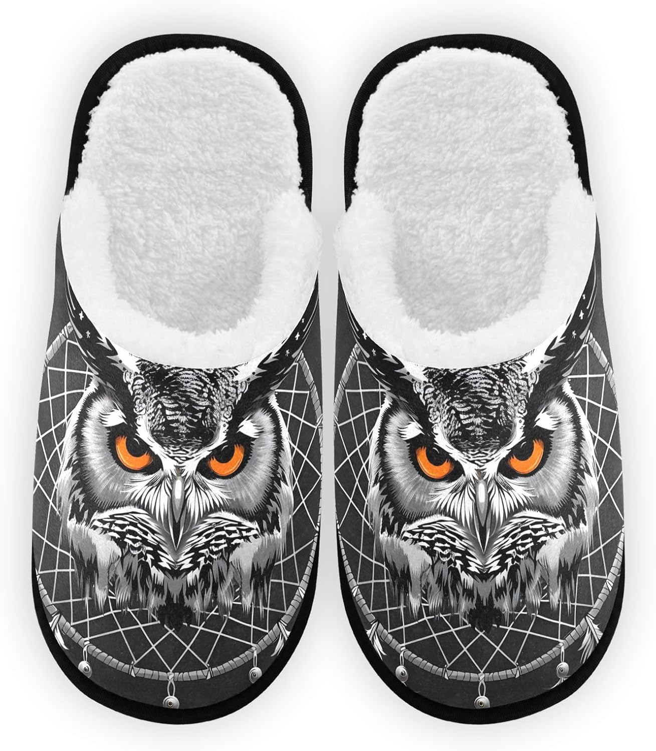 Тапочки-пушистики FENOCHE с изображением серой совы и ловцом снов для женщин и мужчин, теплые и удобные, для путешествий, спа, с нескользящей подошвой, Multicolor
Тапочки-пушистики FENOCHE с изображением серой совы и ловцом снов для женщин и мужчин, теплые и удобные, для путешествий, спа, с нескользящей подошвой, Multicolor