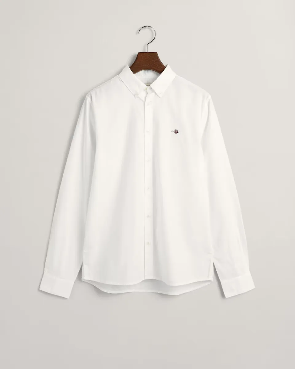 Однотонная рубашка с длинными рукавами Gant, белый
Однотонная рубашка с длинными рукавами Gant, белый