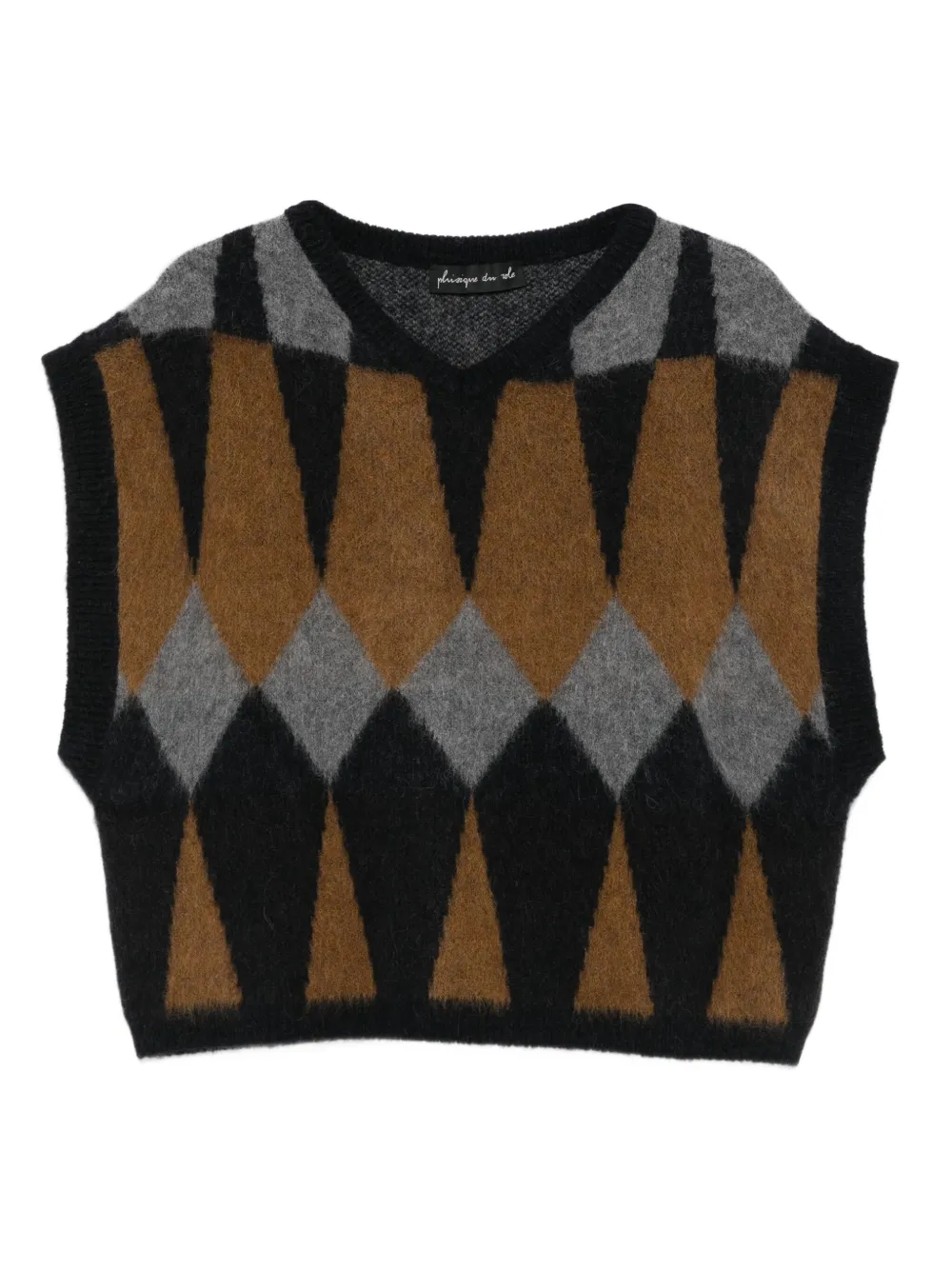 Жаккардовый жилет с геометричным узором Phisique Du Role, черный
Жаккардовый жилет с геометричным узором Phisique Du Role, черный