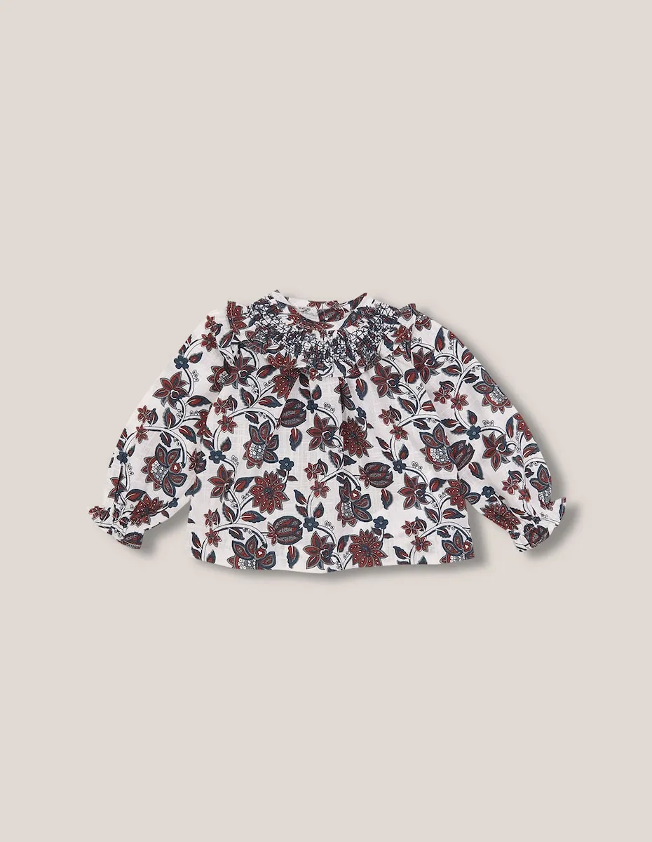 Рубашка для малыша с ручной вышивкой в технике «пчелиная клетка» Gocco, белый
Рубашка для малыша с ручной вышивкой в технике «пчелиная клетка» Gocco, белый