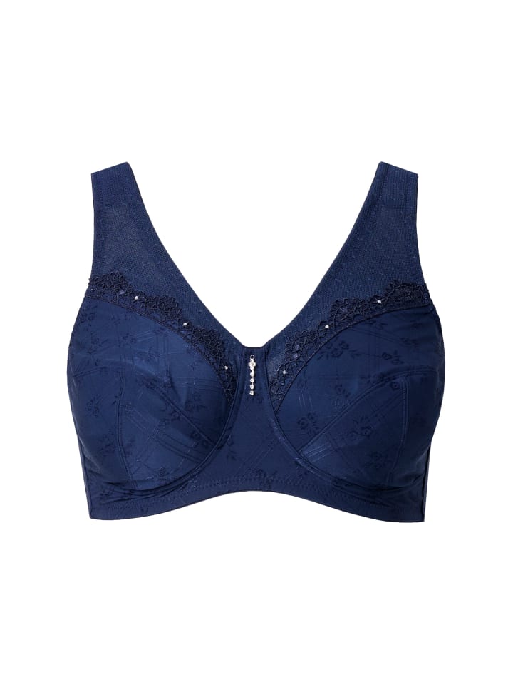 Бюстгальтер на косточках Ulla Popken, темно-синий
Бюстгальтер на косточках Ulla Popken, темно-синий