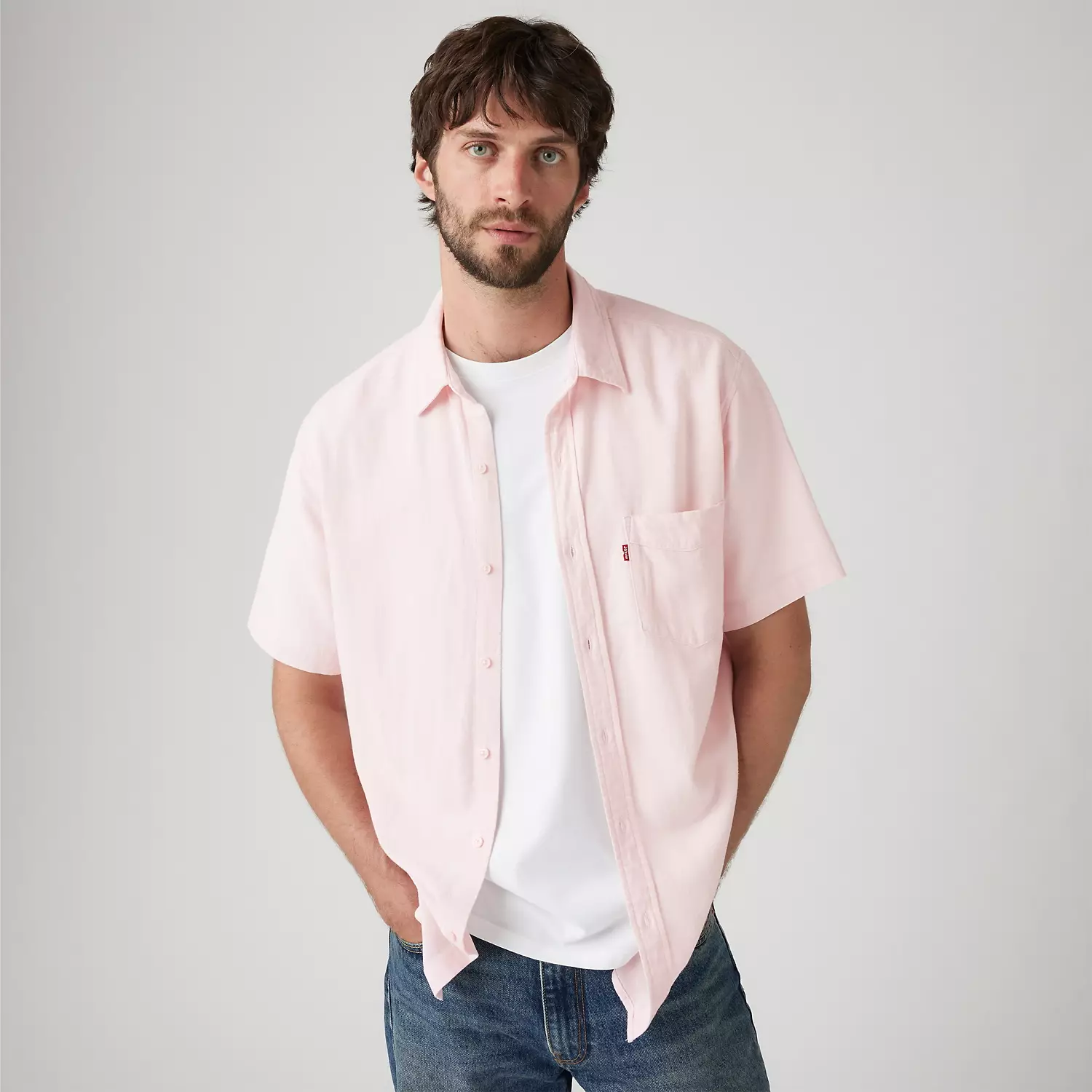 Рубашка с коротким рукавом Sunset из хлопка и льна с одним карманом Levi's, цвет Marys Rose - Pink
Рубашка с коротким рукавом Sunset из хлопка и льна с одним карманом Levi's, цвет Marys Rose - Pink