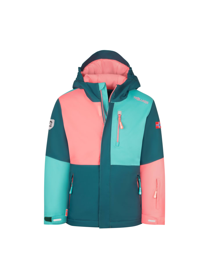 Кораллово-розовая куртка Hallingdal для лыж/сноуборда Trollkids
Кораллово-розовая куртка Hallingdal для лыж/сноуборда Trollkids