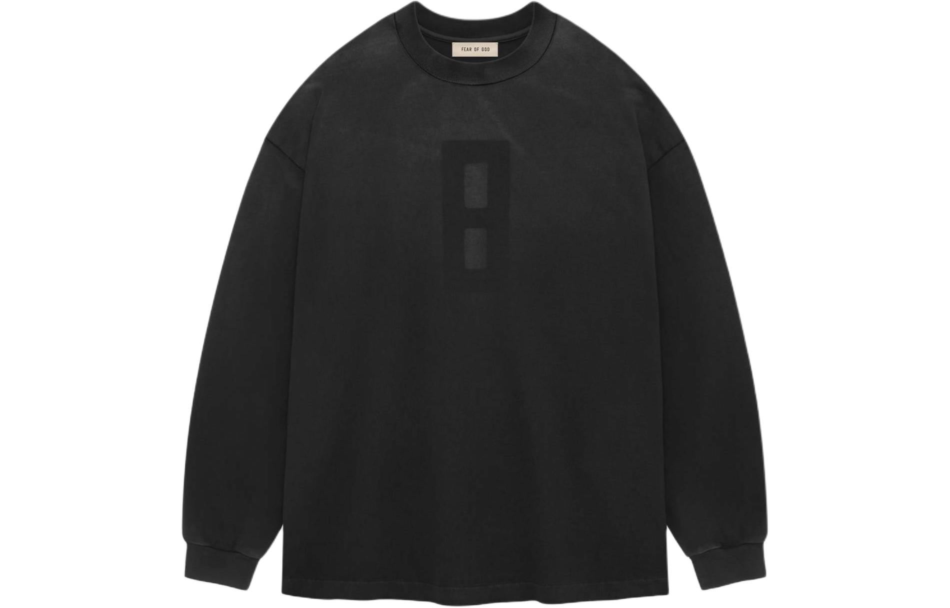 Футболка с длинным рукавом Airbrush 8 Fear Of God, черная 
Футболка с длинным рукавом Airbrush 8 Fear Of God, черная