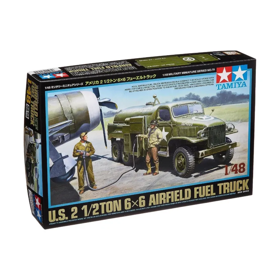Американский аэродромный бензовоз 2 1/2 тонны 6x6, Military Model (1:48) (Tamiya)
Американский аэродромный бензовоз 2 1/2 тонны 6x6, Military Model (1:48) (Tamiya)
