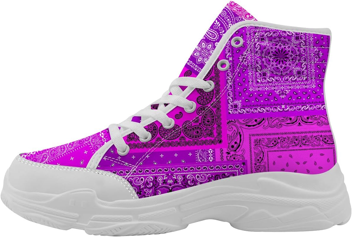 Женские мужские банданы, кроссовки с высоким топом, презентовые платформенные туфли Paisley с принтом, подарки для нее Generic, пурпурный
Женские мужские банданы, кроссовки с высоким топом, презентовые платформенные туфли Paisley с принтом, подарки для нее Generic, пурпурный