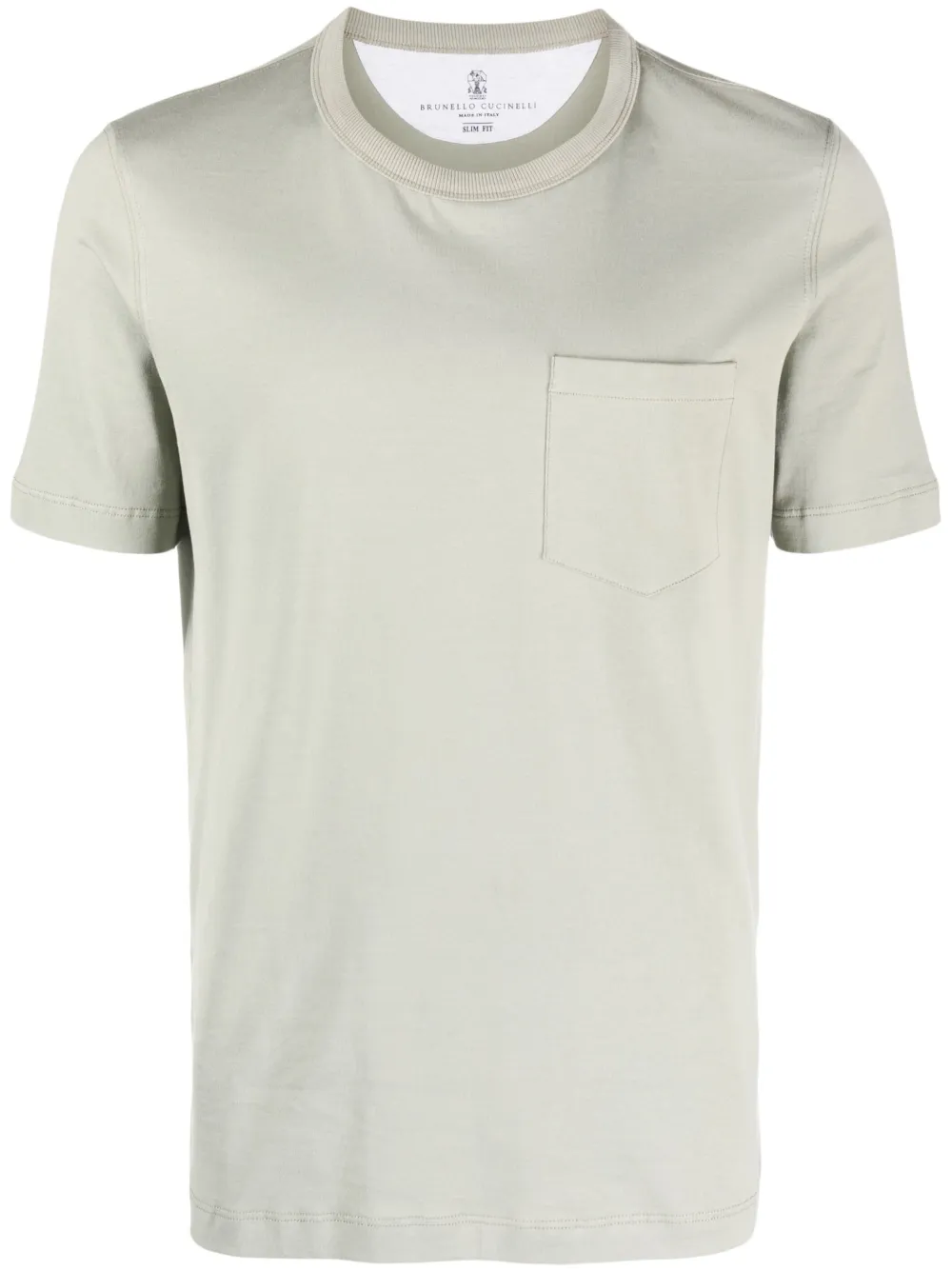 Футболка с нагрудным карманом Brunello Cucinelli, зеленый
Футболка с нагрудным карманом Brunello Cucinelli, зеленый