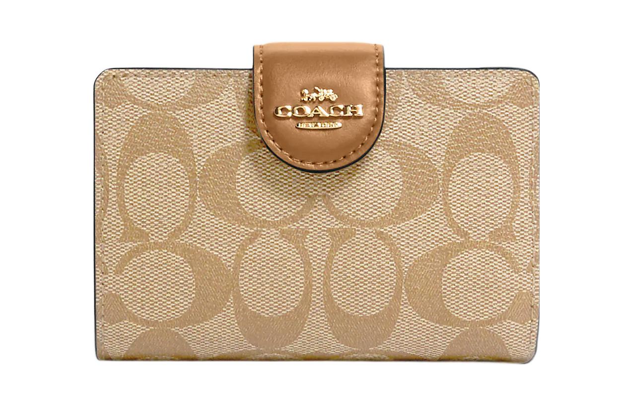 COACH Угловой кошелек на молнии из прорезиненной ткани с кожаным мешочком для мелочи женский хаки
COACH Угловой кошелек на молнии из прорезиненной ткани с кожаным мешочком для мелочи женский хаки