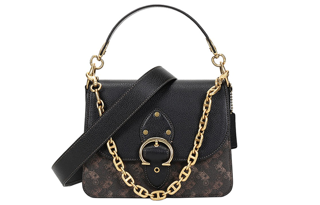 COACH Кожаная сумка-сумка-багет малая квадратная женская средняя черная наплечная через плечо
COACH Кожаная сумка-сумка-багет малая квадратная женская средняя черная наплечная через плечо