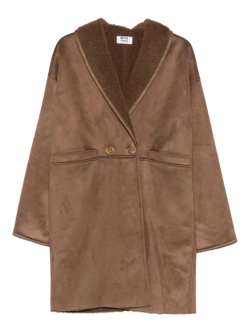 Двубортное пальто с флисовой подкладкой Betta Corradi, коричневый
Двубортное пальто с флисовой подкладкой Betta Corradi, коричневый