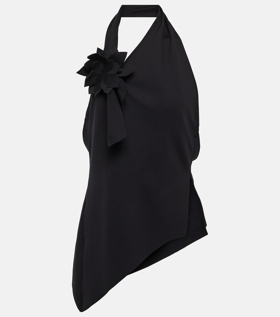 Топ с цветочной аппликацией и вырезом халтер COPERNI, черный
Топ с цветочной аппликацией и вырезом халтер COPERNI, черный