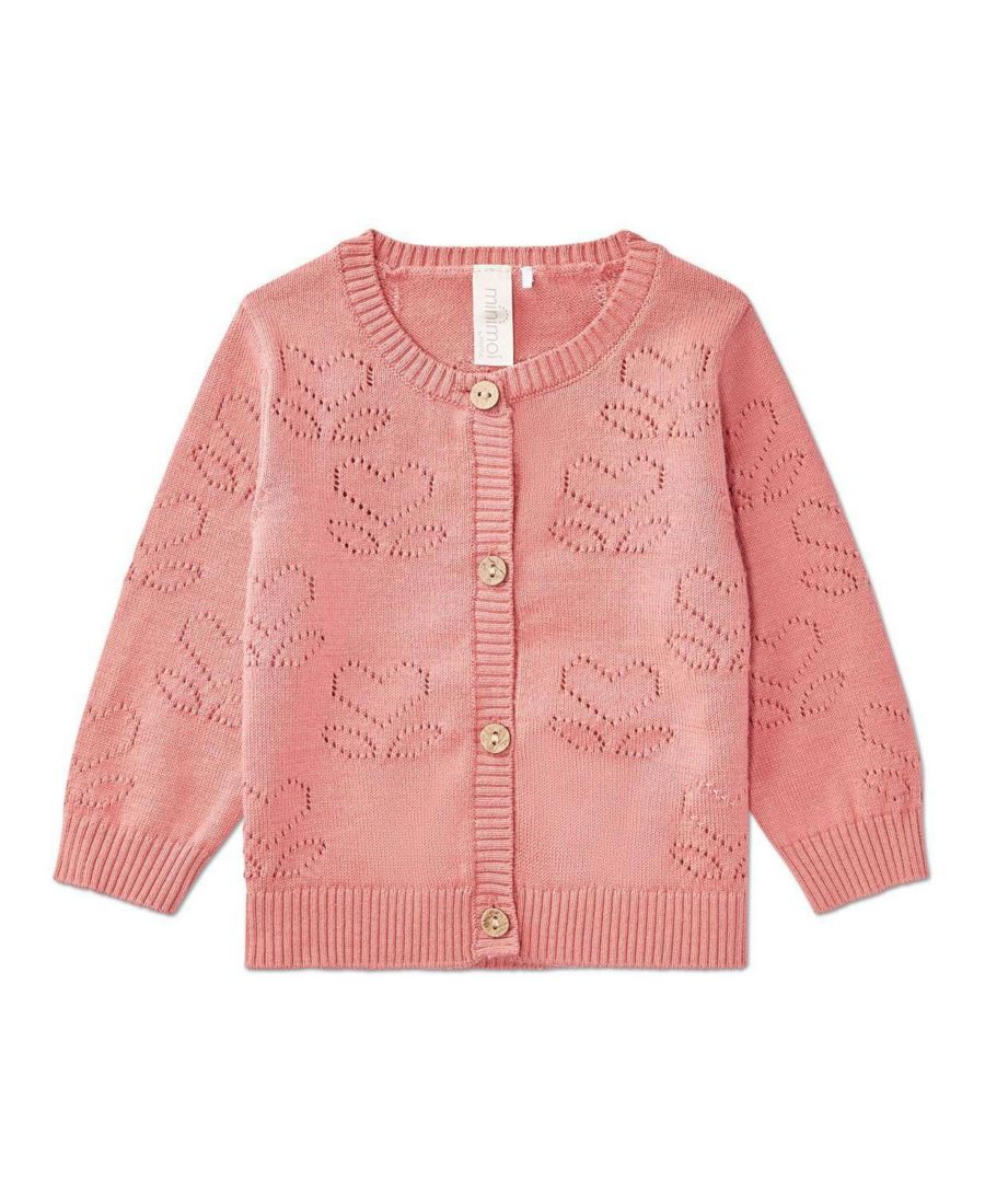 Детский кардиган для девочек с узором в виде сердечек MeMoi, Rose pink
Детский кардиган для девочек с узором в виде сердечек MeMoi, Rose pink