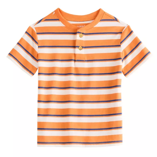 Полосатая футболка-хенли с коротким рукавом для мальчиков и малышей Jumping Beans, цвет henley stripe sand
Полосатая футболка-хенли с коротким рукавом для мальчиков и малышей Jumping Beans, цвет henley stripe sand