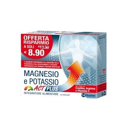 Магний Калий ACT Plus F&F F&Amp;F Srl
Магний Калий ACT Plus F&F F&Amp;F Srl