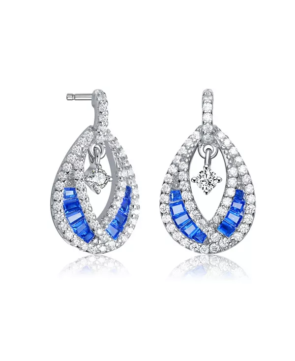 Серьги-Капельки из стерлингового серебра с покрытием из 14-каратного золота, 18-каратного розового золота и белого золота, красные, багетные, с прозрачными круглыми кубическими цирконами Genevive, blue
Серьги-Капельки из стерлингового серебра с покрытием из 14-каратного золота, 18-каратного розового золота и белого золота, красные, багетные, с прозрачными круглыми кубическими цирконами Genevive, blue